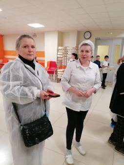 проверка работы столовой Советом по питанию с участием родителей 12.03.2025